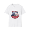 Rebel American Flag Lip Graphic T-Shirt