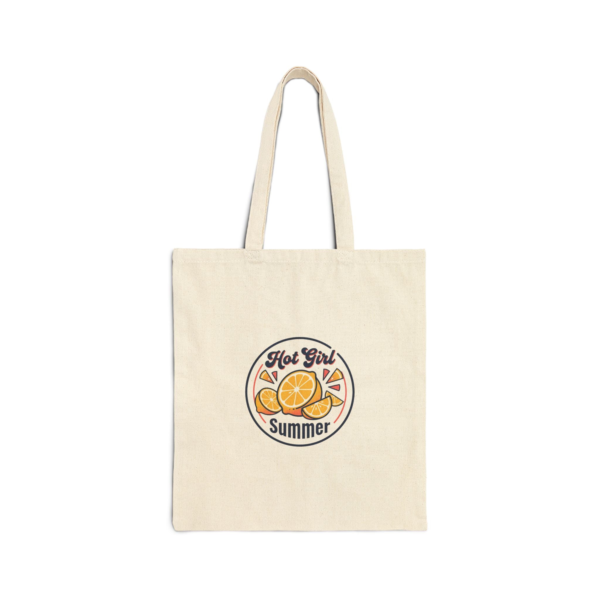Hot Girl Summer Tote, summer aesthetic coastal vibes, pastel retro hand-drawn