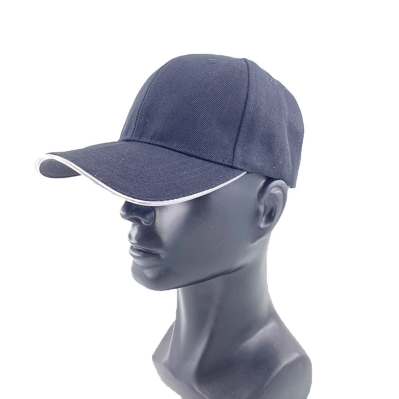 Trendy Light Up Glowing Baseball Hat LED Luminous Hip Hop Rap Cap DJ Dance NightClub Bar Party Props Neon Hiphop Hat Supplies