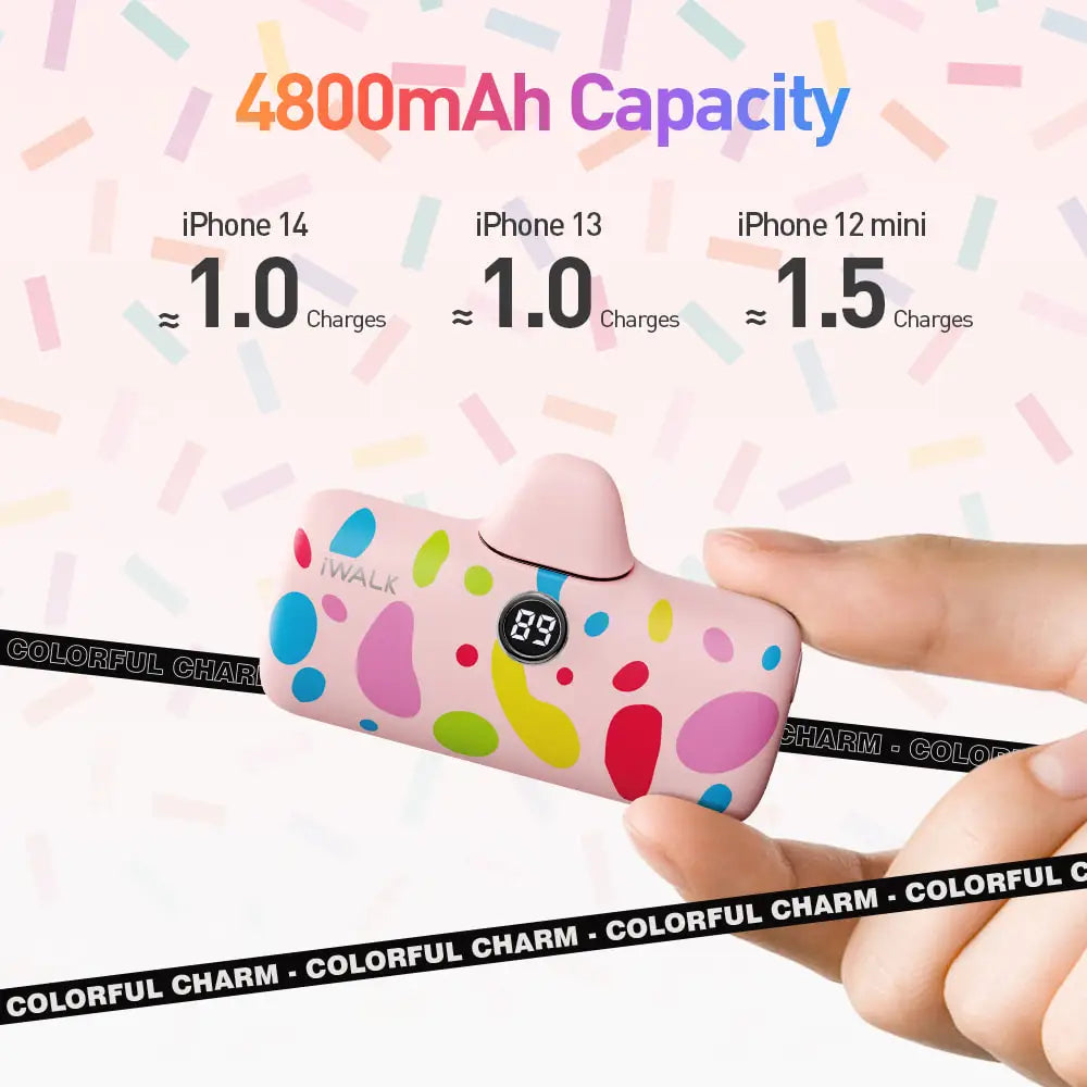 IWALK 4800mAh Mini Capsule Fast Charging Power Bank Portable