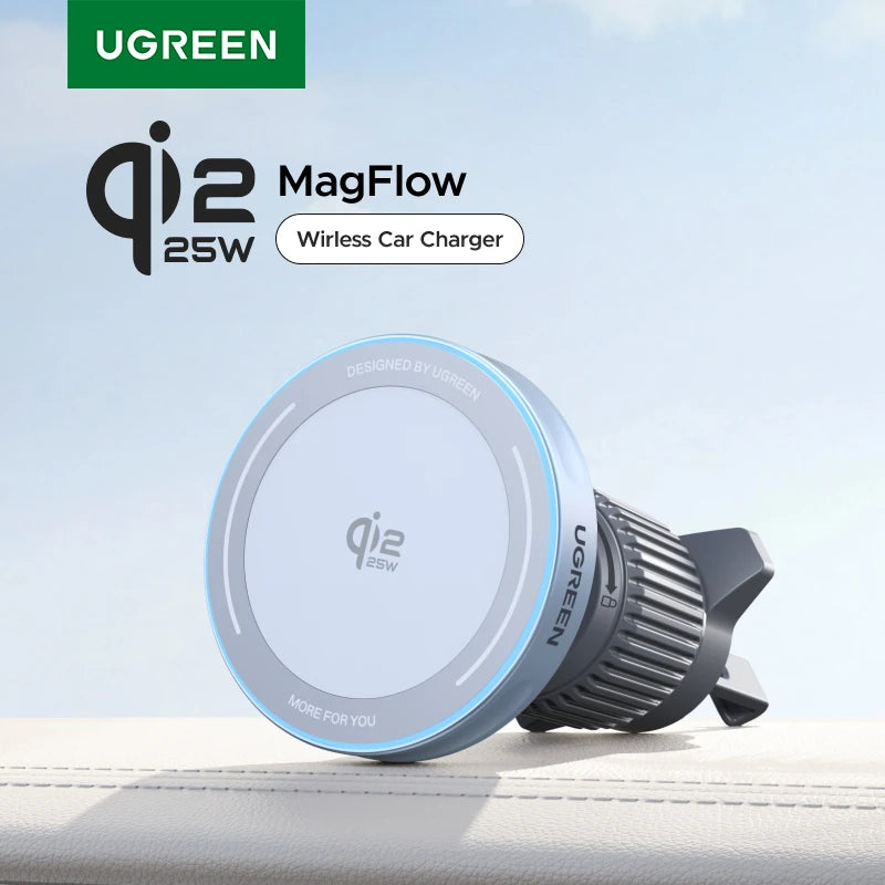 25W 15W Magnetic Car Phone Holder Wireless Charger Stand For iPhone 17 16 15 Pro Max Charging