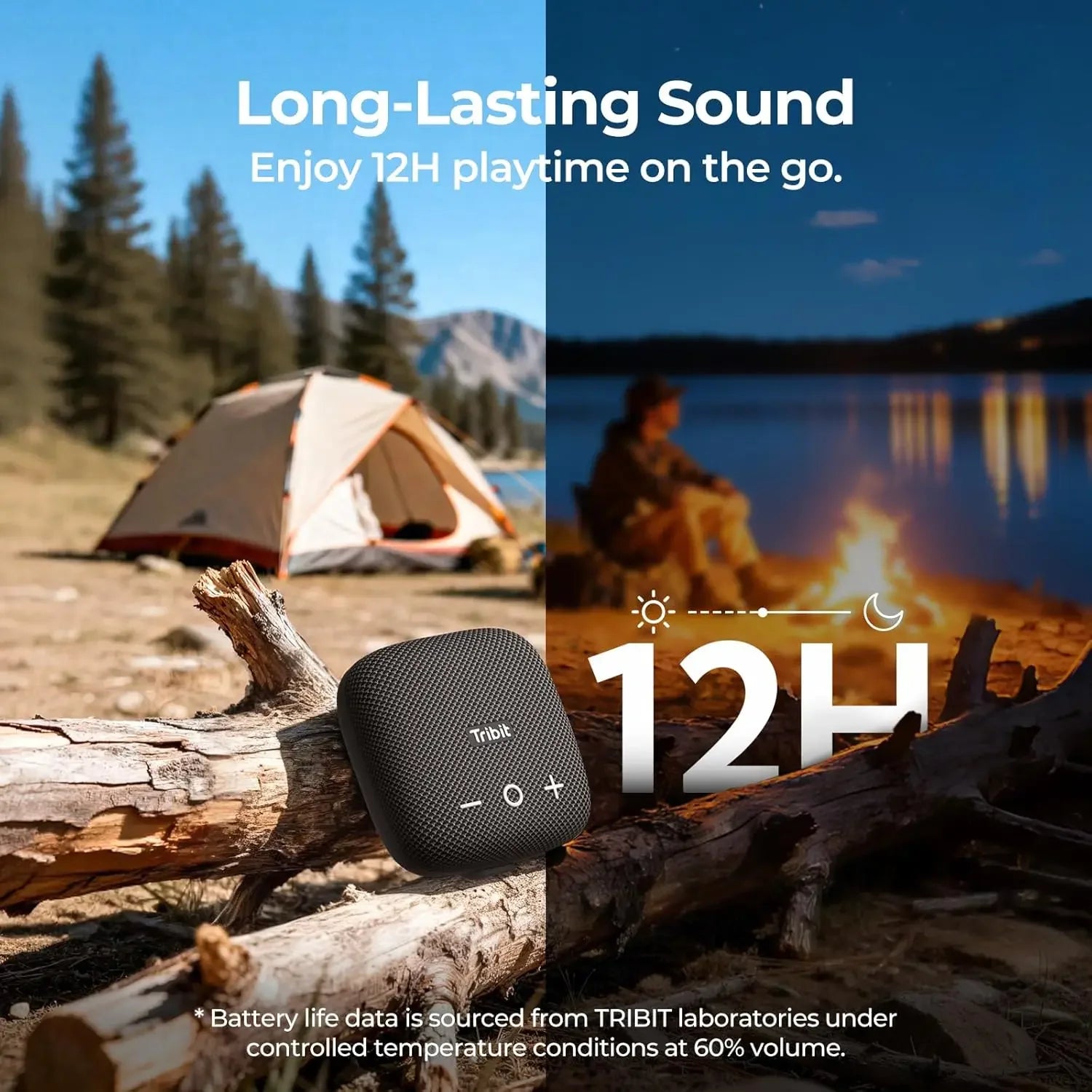 Micro 2 Portable Bike Speaker, 12H Playtime TWS for Hiking