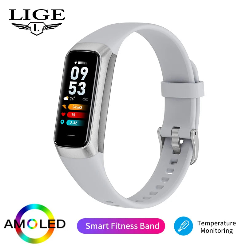 Smart Watch Men Women Heart Rate Blood Oxygen Smartwatch Waterproof Sport Fitness Tracker Bracelet