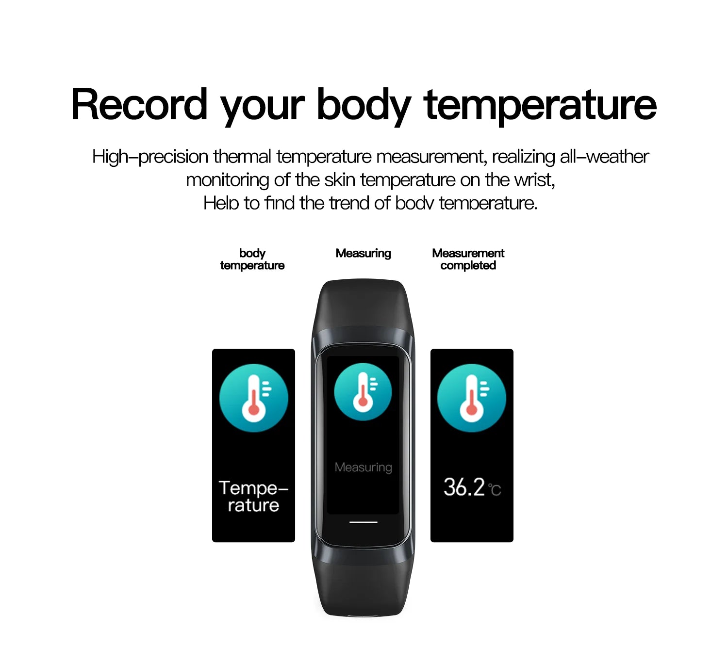 Smart Watch Men Women Heart Rate Blood Oxygen Smartwatch Waterproof Sport Fitness Tracker Bracelet