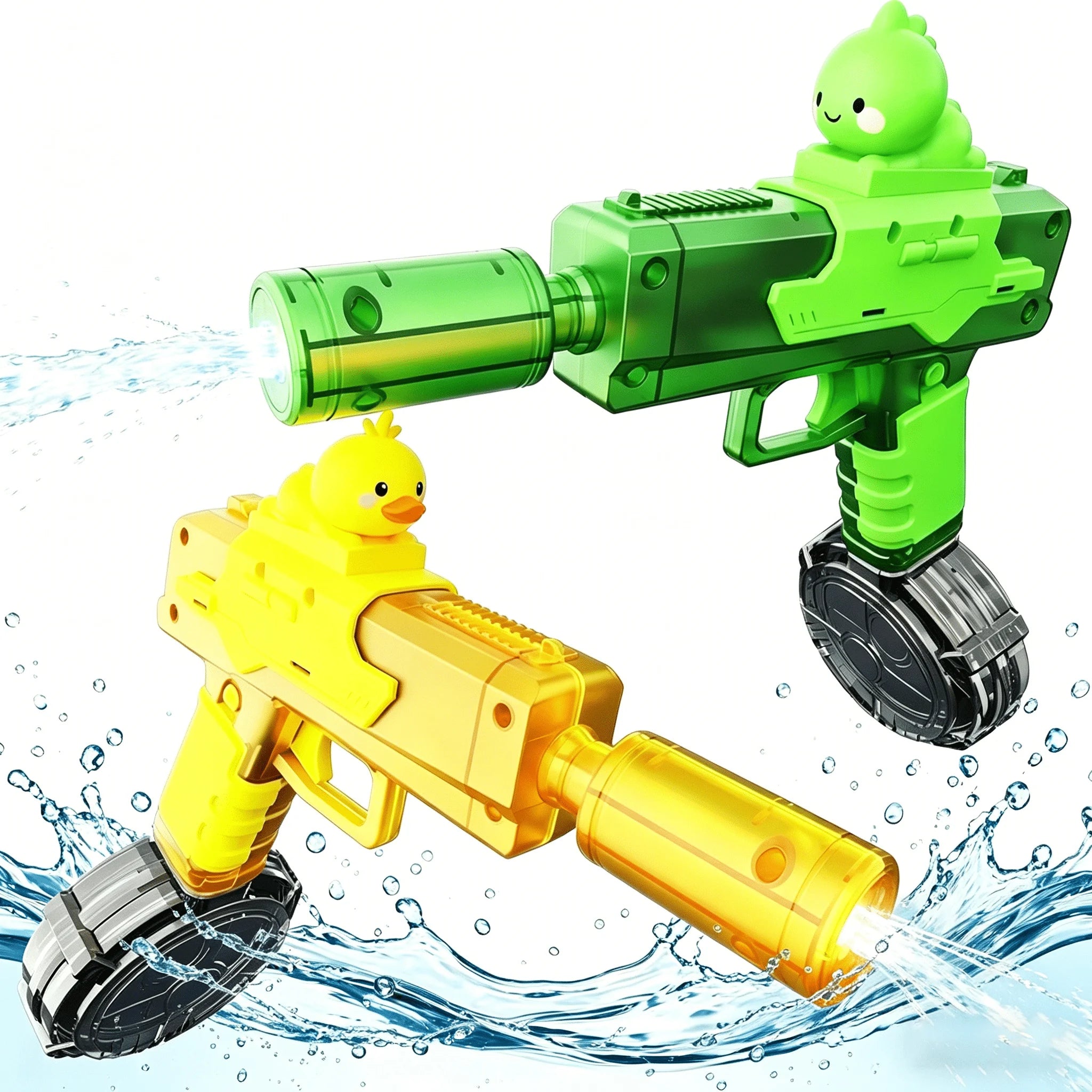 Cartoon Yellow Duck Dinosaur Electric Automatic Water Gun