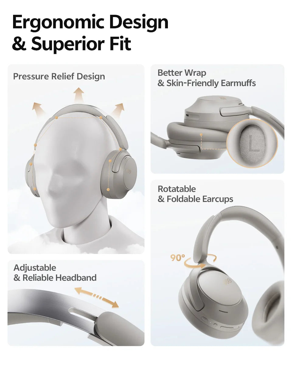 Adaptive ANC Over Ear Headphone