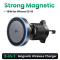 25W 15W Magnetic Car Phone Holder Wireless Charger Stand For iPhone 17 16 15 Pro Max Charging