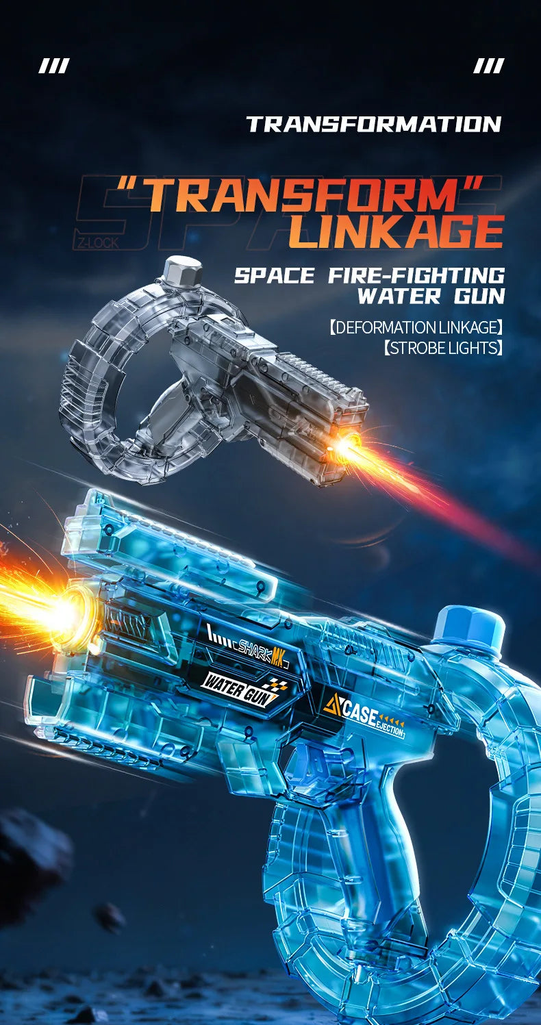 Space Electric Water Gun Transformation LED Lights