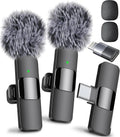Wireless Microphone: 2 Mics with USB-C Adapter