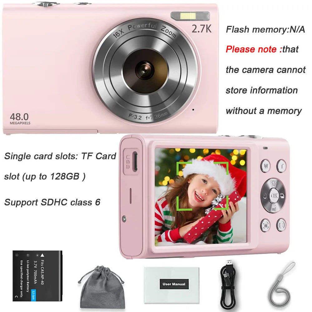 4K Digital Camera Autofocus Vlogging Camera HD