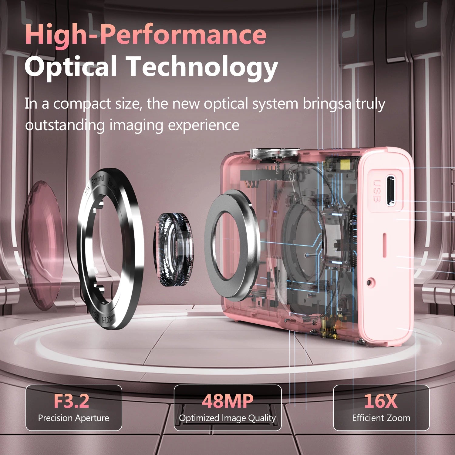 4K Digital Camera Autofocus Vlogging Camera HD