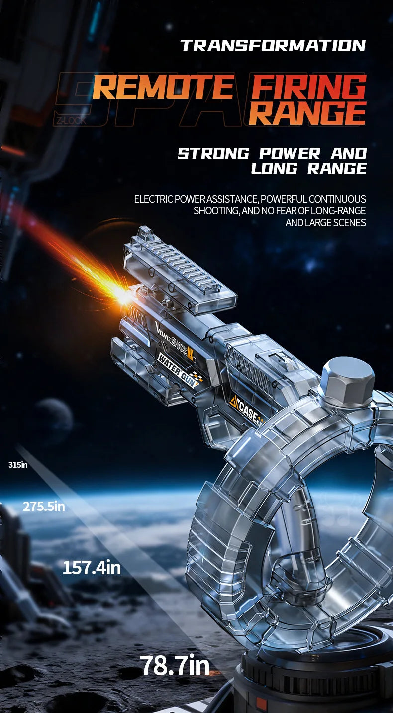 Space Electric Water Gun Transformation LED Lights