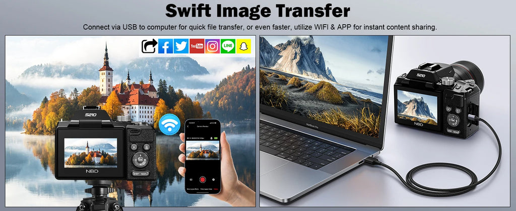 5K&64MP Digital Cameras For Photography