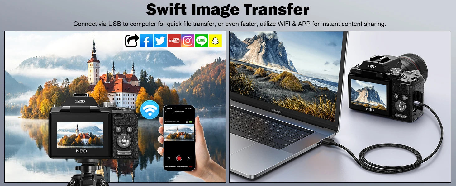 5K&64MP Digital Cameras For Photography