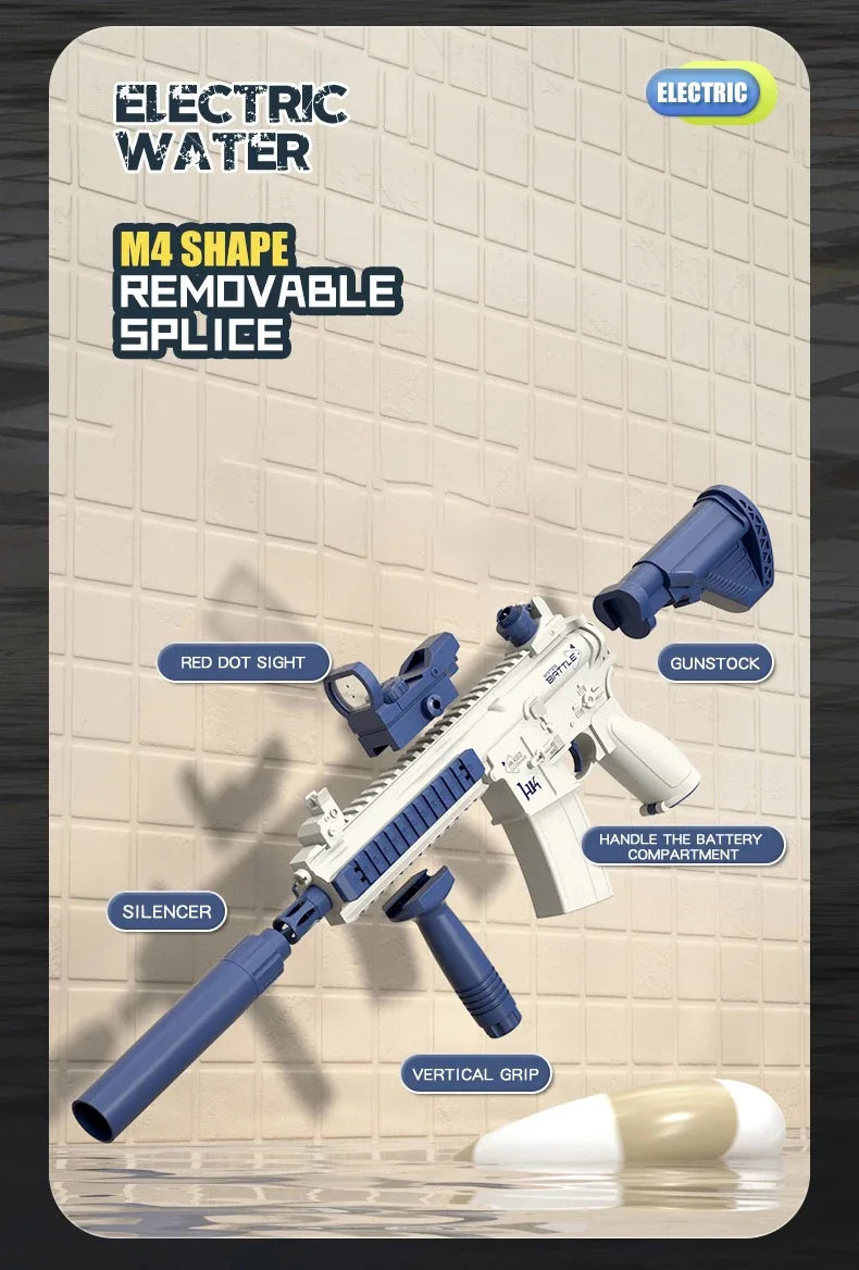 M416 Water Gun Electric Pistol Shooting Toy