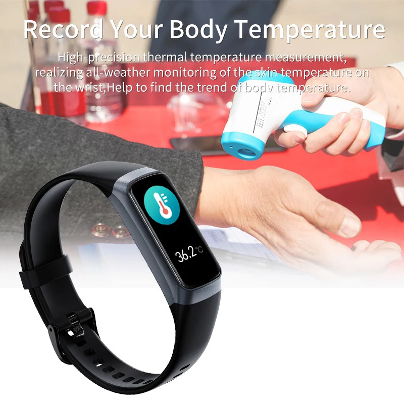 Smart Watch Men Women Heart Rate Blood Oxygen Smartwatch Waterproof Sport Fitness Tracker Bracelet