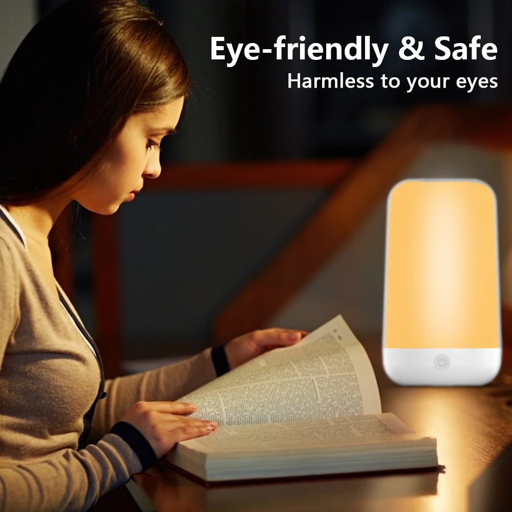 Smart Touch Bedside Table Lamp Dimmable Bluetooth LED Night Light
