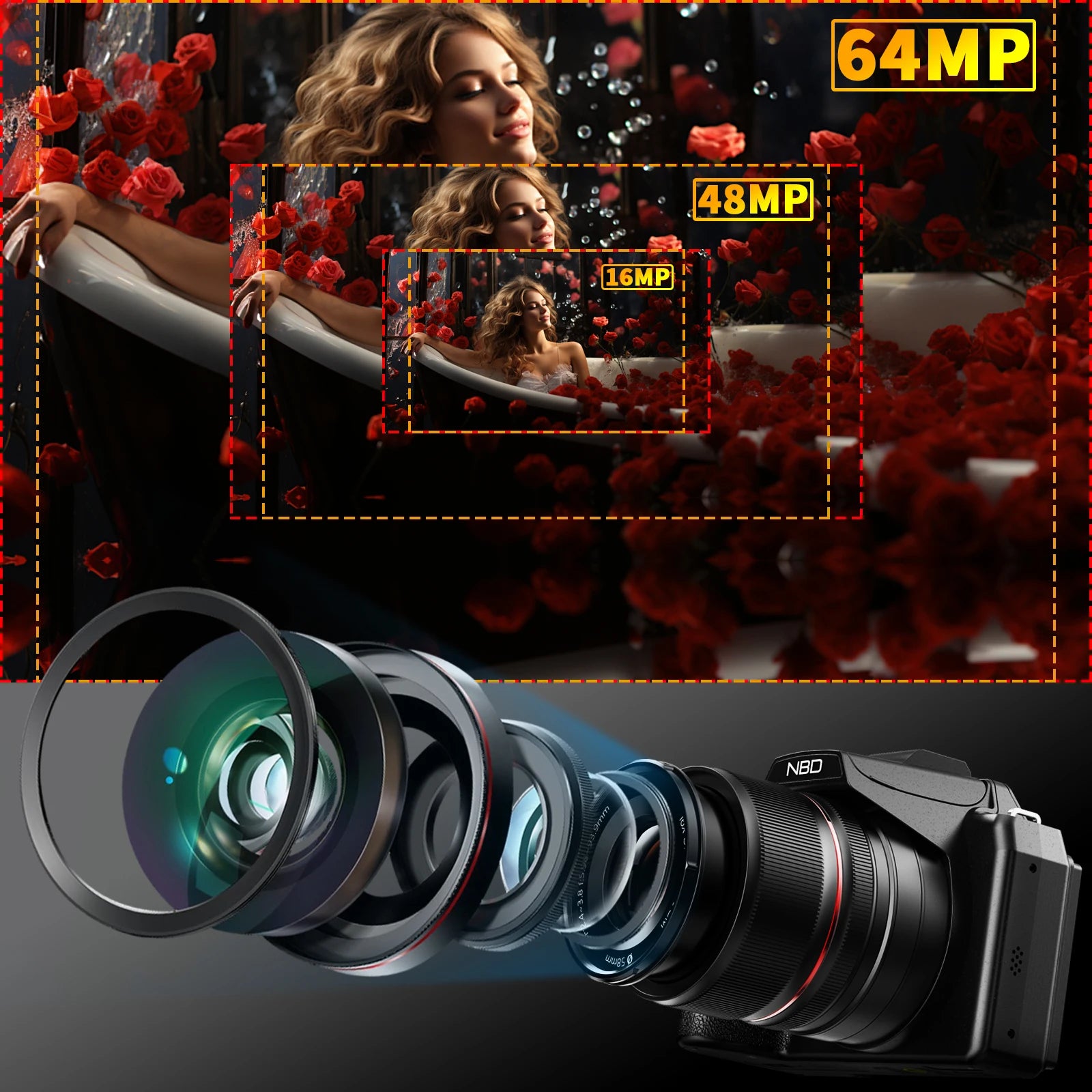 5K&64MP Digital Cameras For Photography