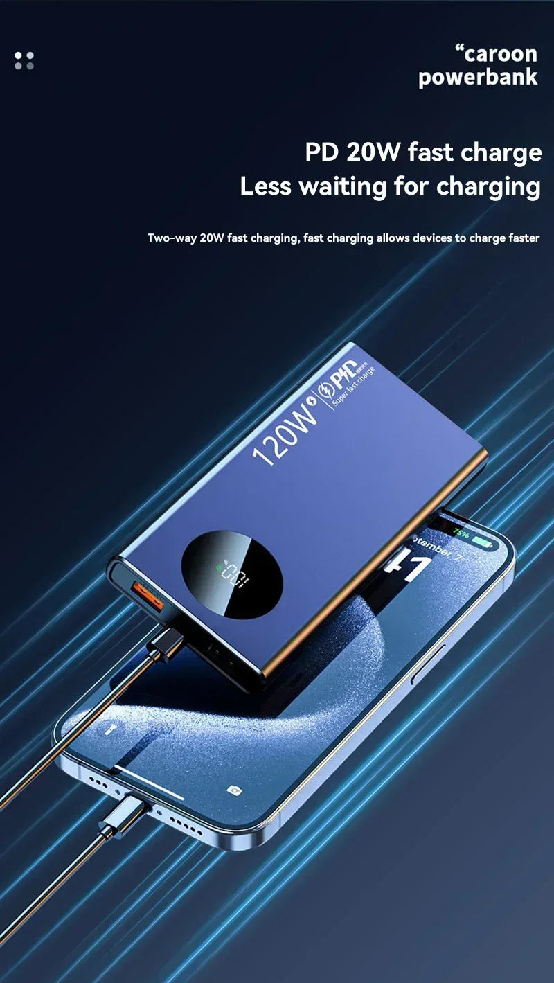 Lenovo 200000mAh Power Bank, Digital Display