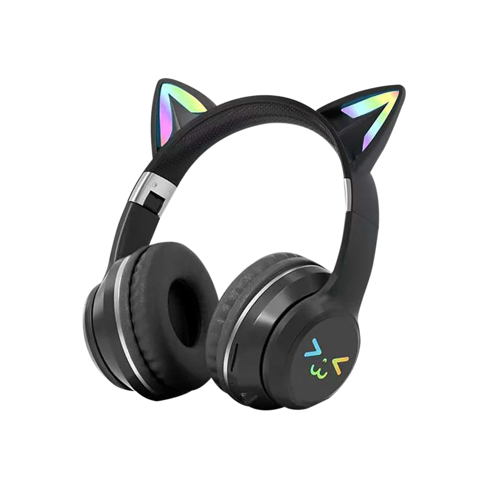 Cute Cat Ear Bluetooth Earphones with microphone