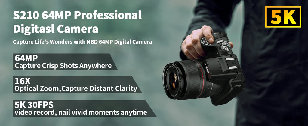 5K&64MP Digital Cameras For Photography
