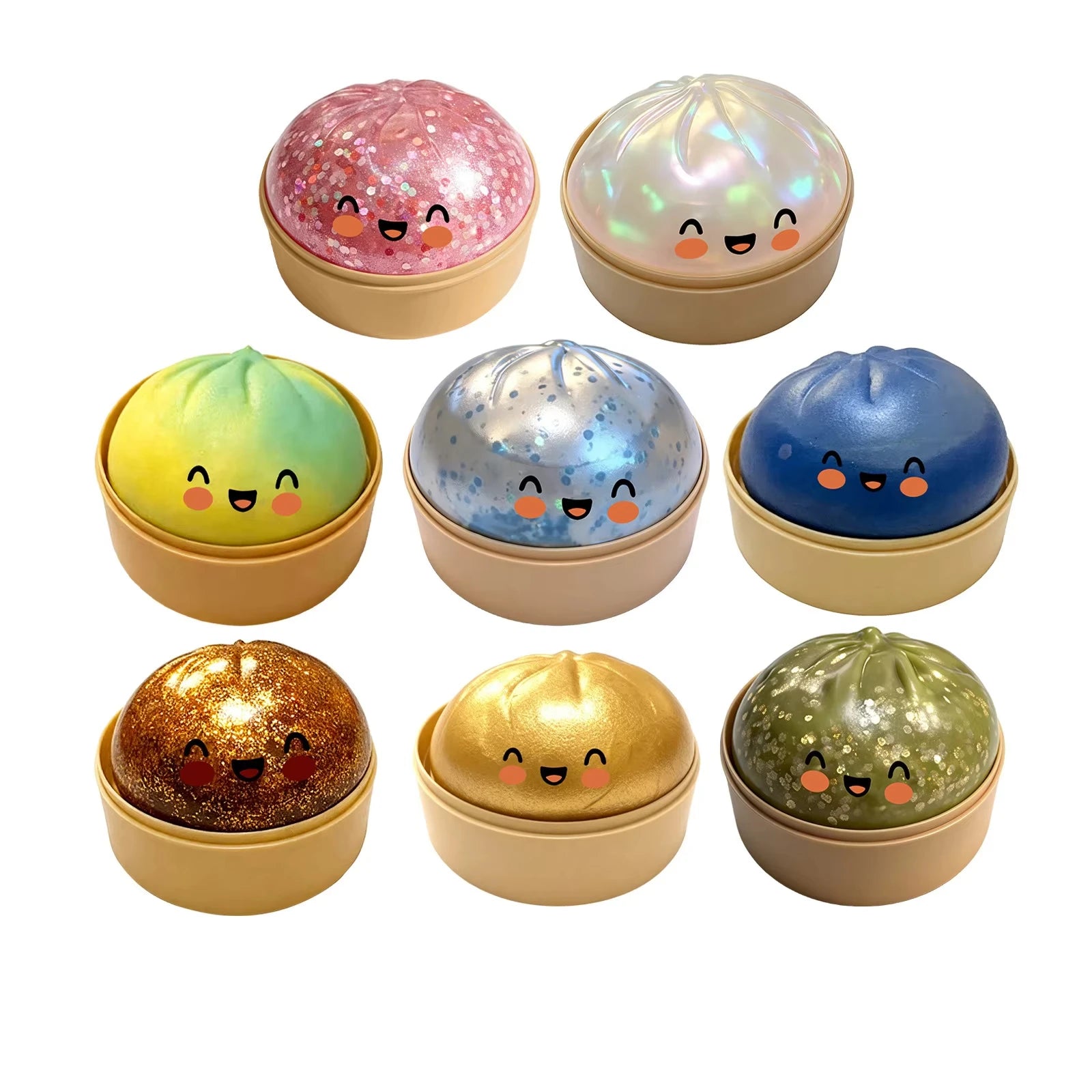 Glitter Dumpling Squishies