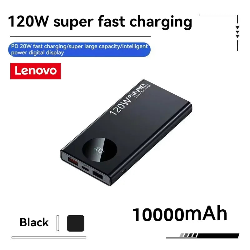 Lenovo 200000mAh Power Bank, Digital Display