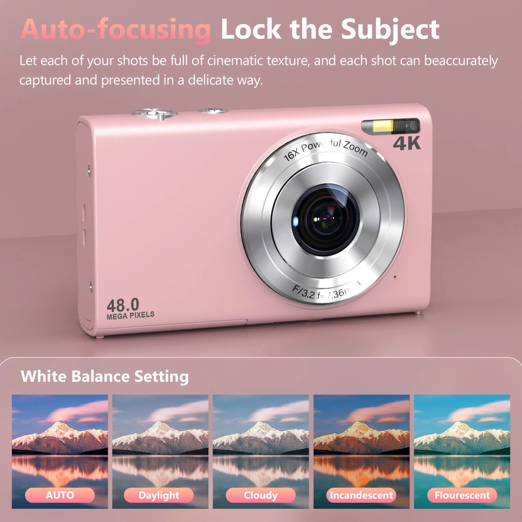 4K Digital Camera Autofocus Vlogging Camera HD