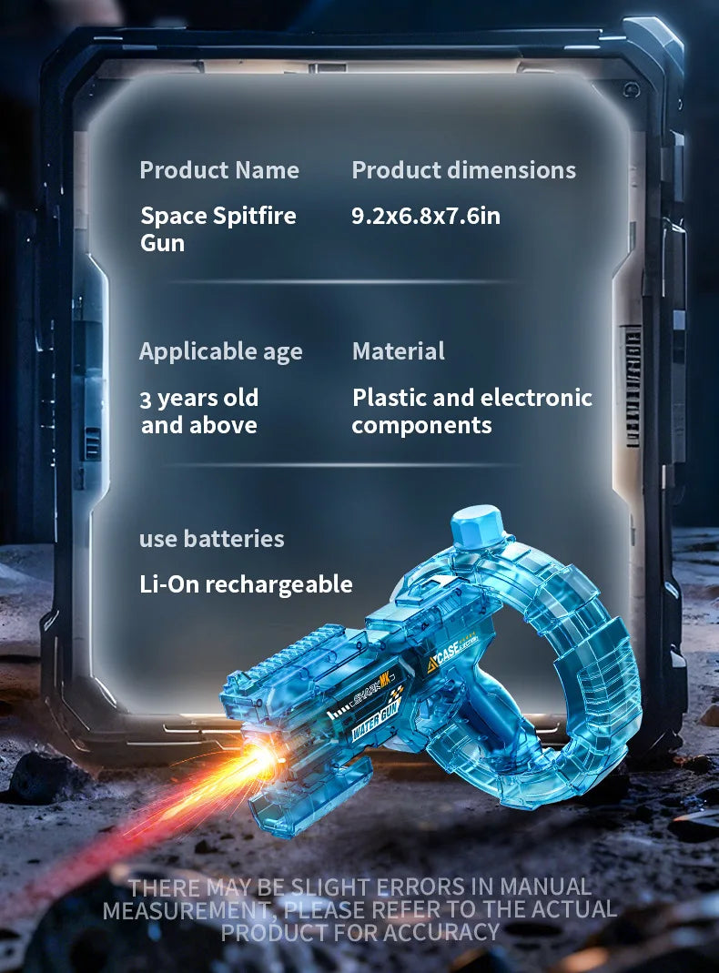 Space Electric Water Gun Transformation LED Lights