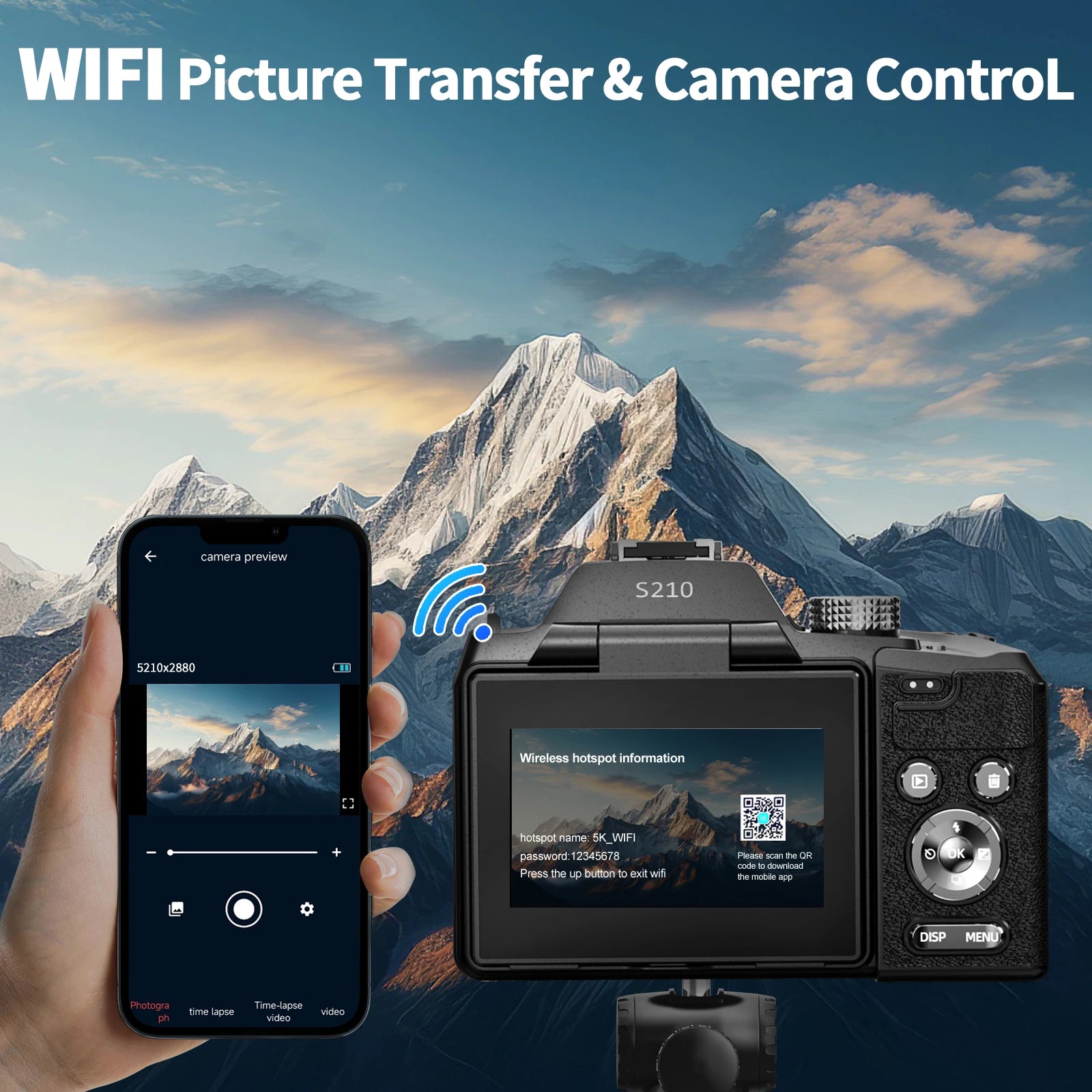5K&64MP Digital Cameras For Photography