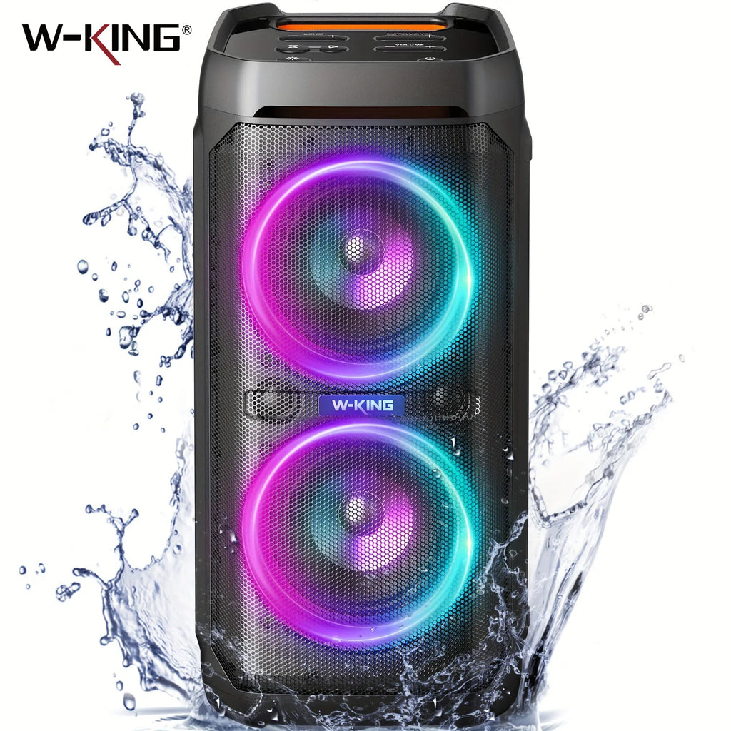100W RMS Bluetooth Speakers, Portable Party Boombox