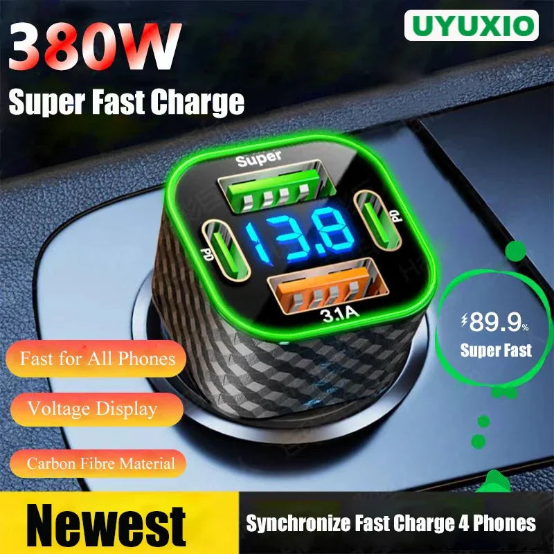USB C Car Phone Charger Super Fast