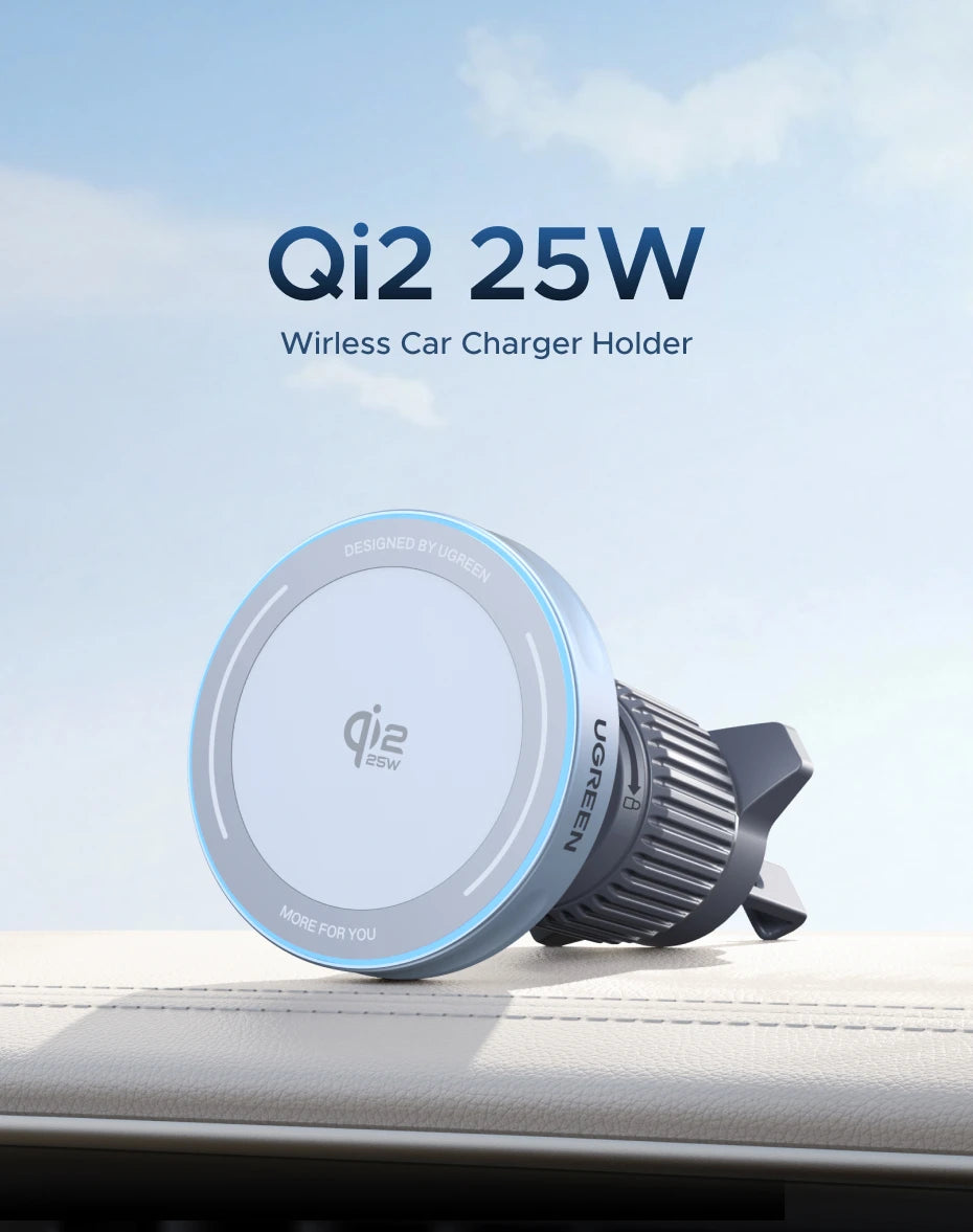 25W 15W Magnetic Car Phone Holder Wireless Charger Stand For iPhone 17 16 15 Pro Max Charging