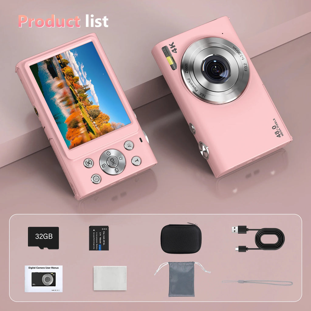 4K Digital Camera Autofocus Vlogging Camera HD