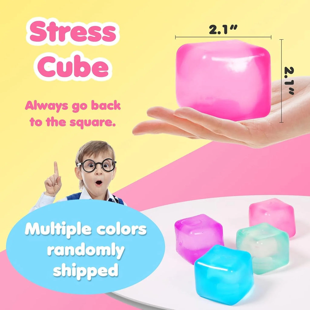 Ice Cube Shaped Fidget Toy Square Stress Relief