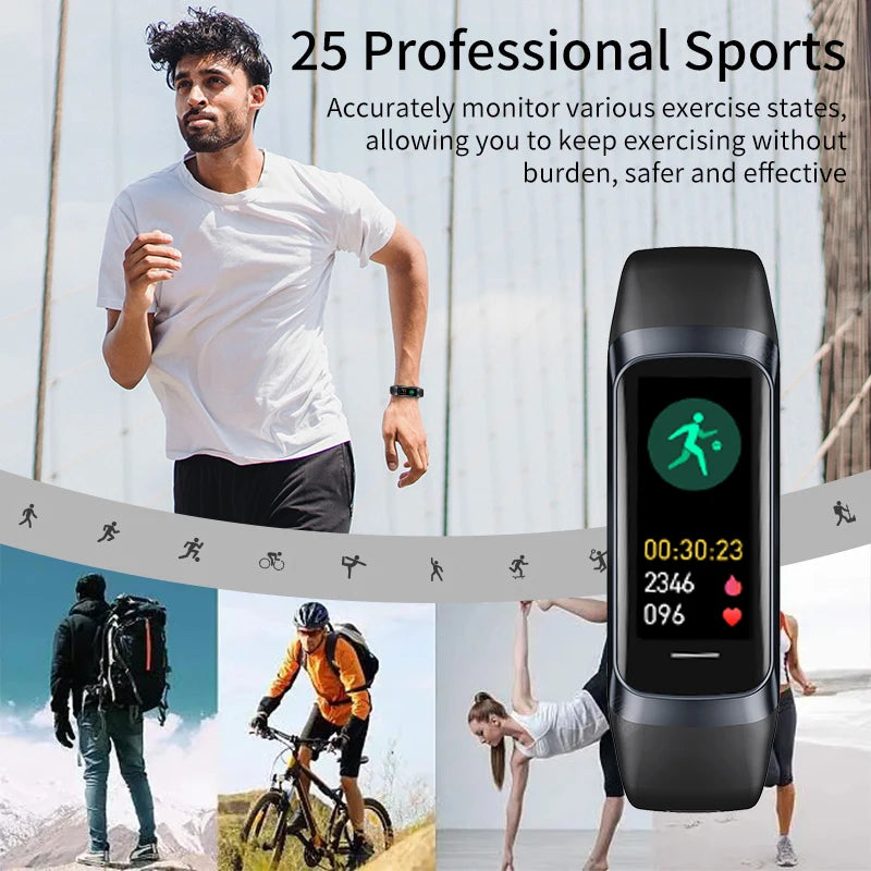 Smart Watch Men Women Heart Rate Blood Oxygen Smartwatch Waterproof Sport Fitness Tracker Bracelet