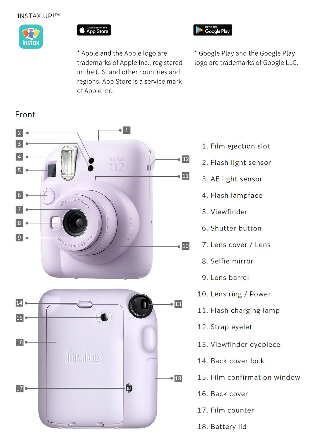New Fujifilm Instax Mini 12/11 Film Camera Photo Snapshot Printing Camera
