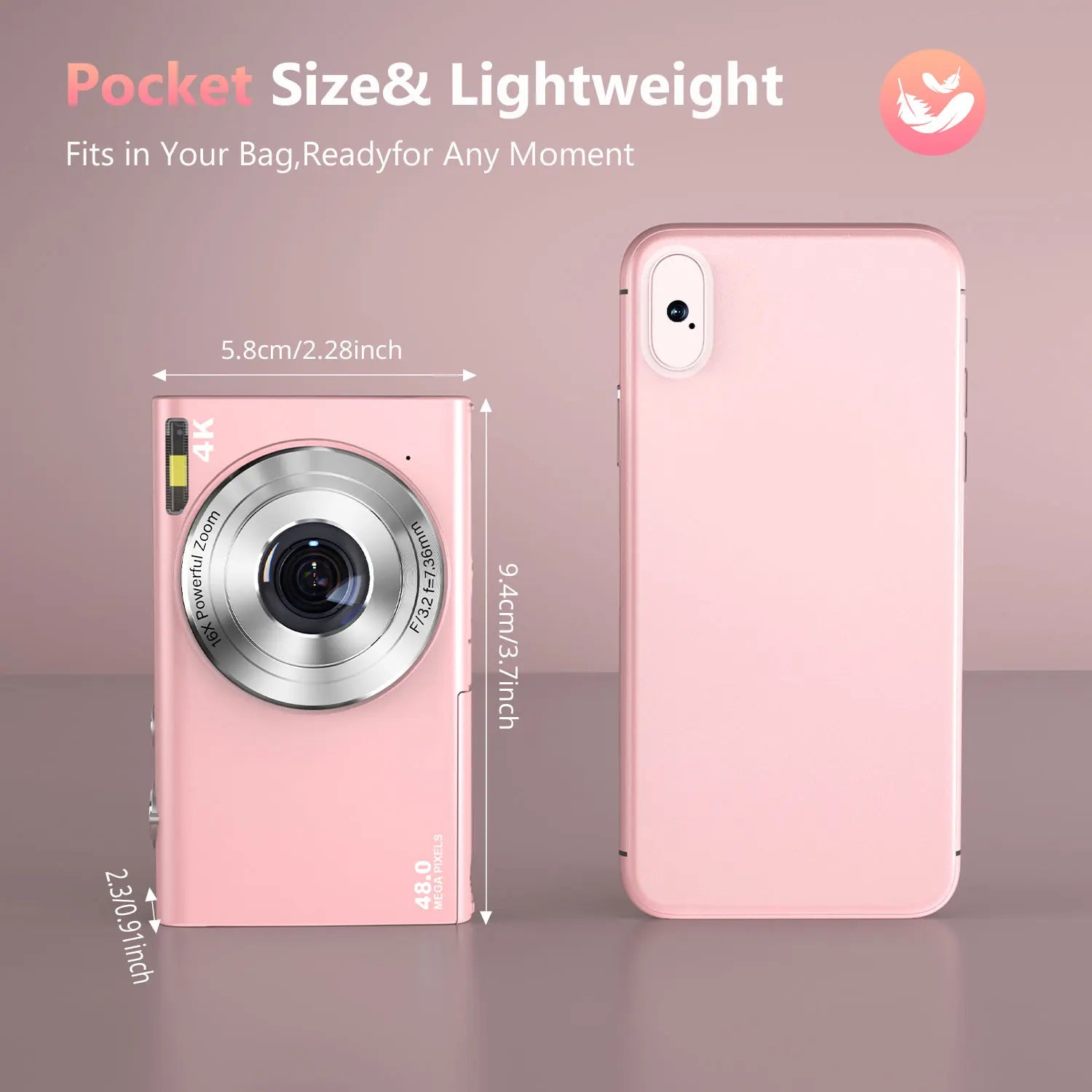 4K Digital Camera Autofocus Vlogging Camera HD