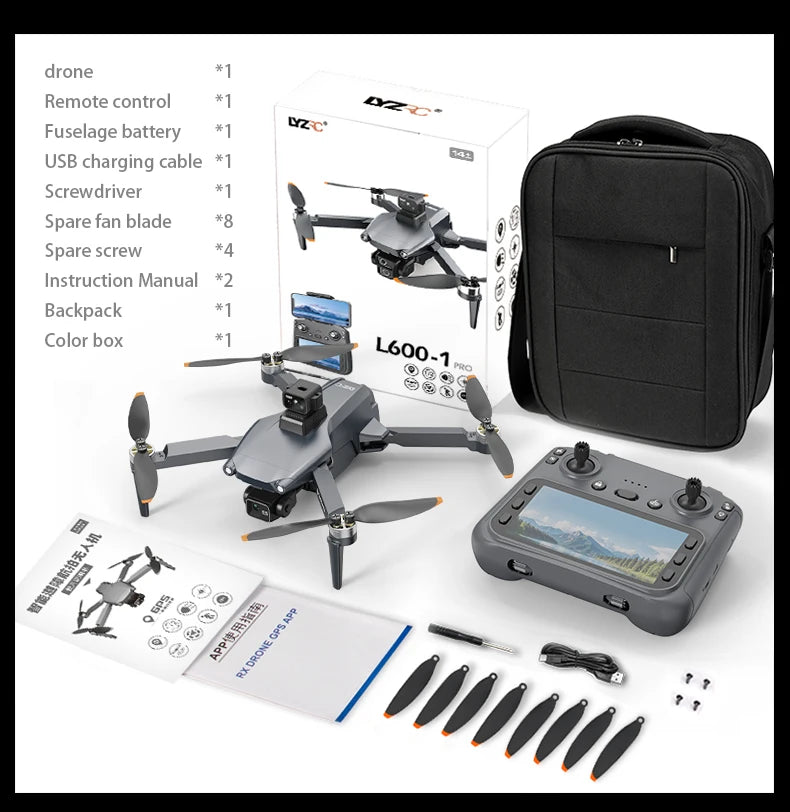 L600-1 Pro MAX 4K Professional Drone With HD Camera