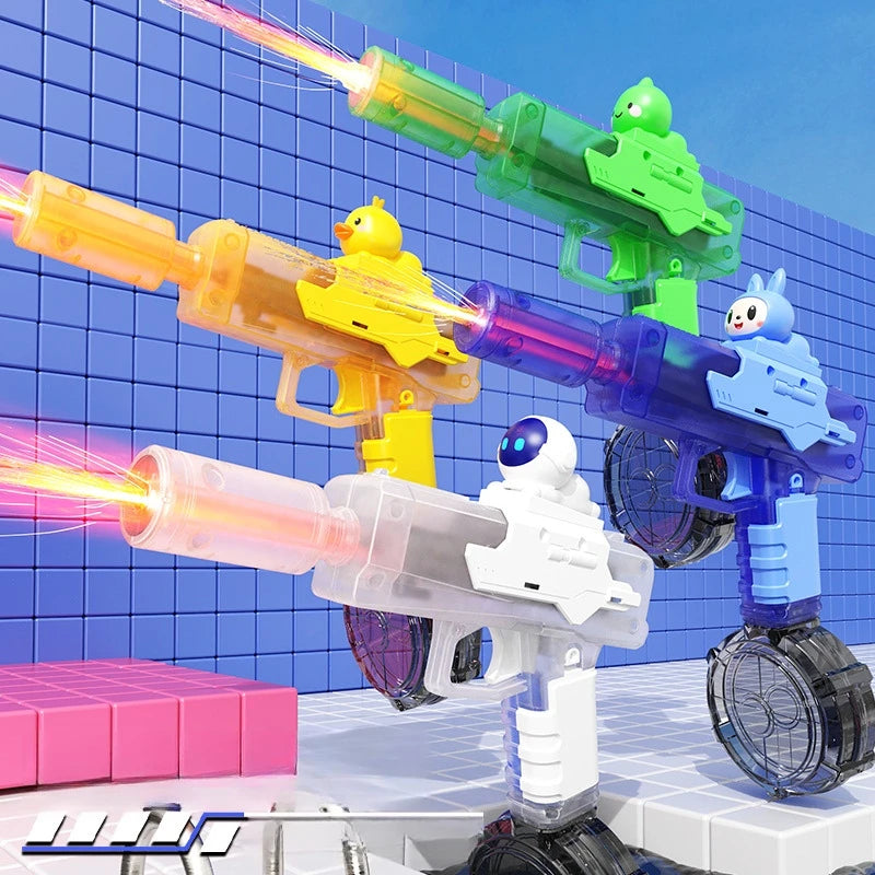 Cartoon Yellow Duck Dinosaur Electric Automatic Water Gun