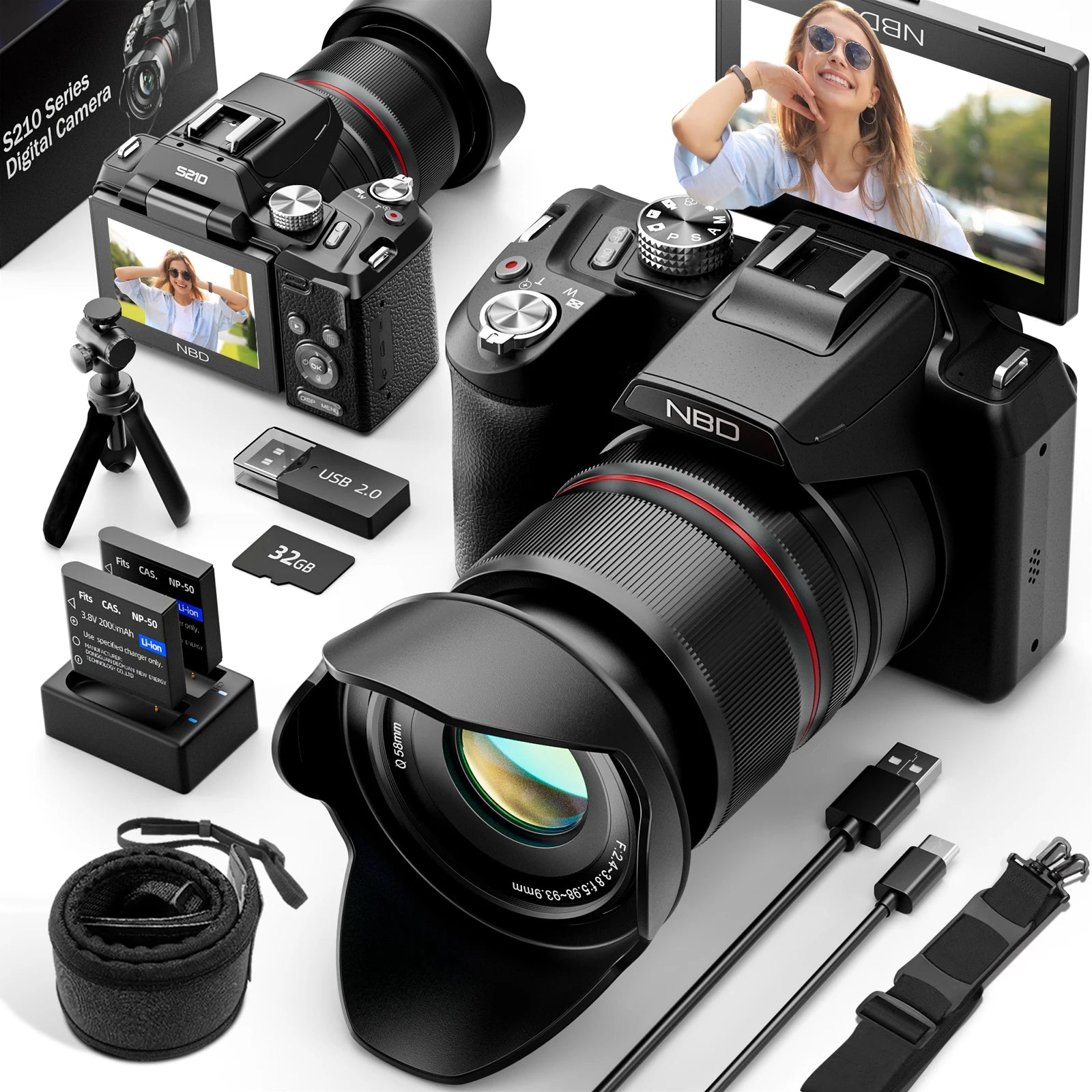5K&64MP Digital Cameras For Photography