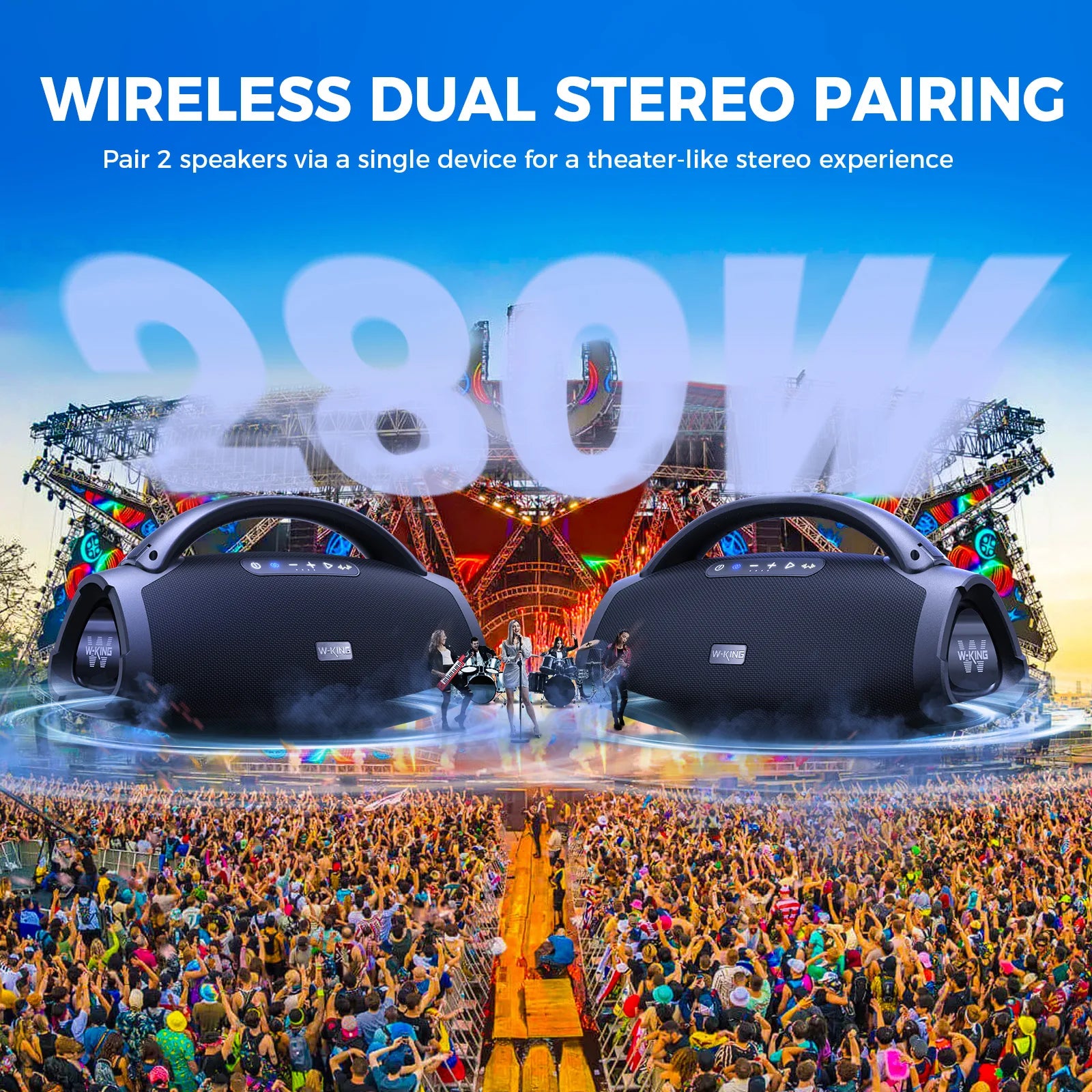 140W Massive Bass Party Boombox