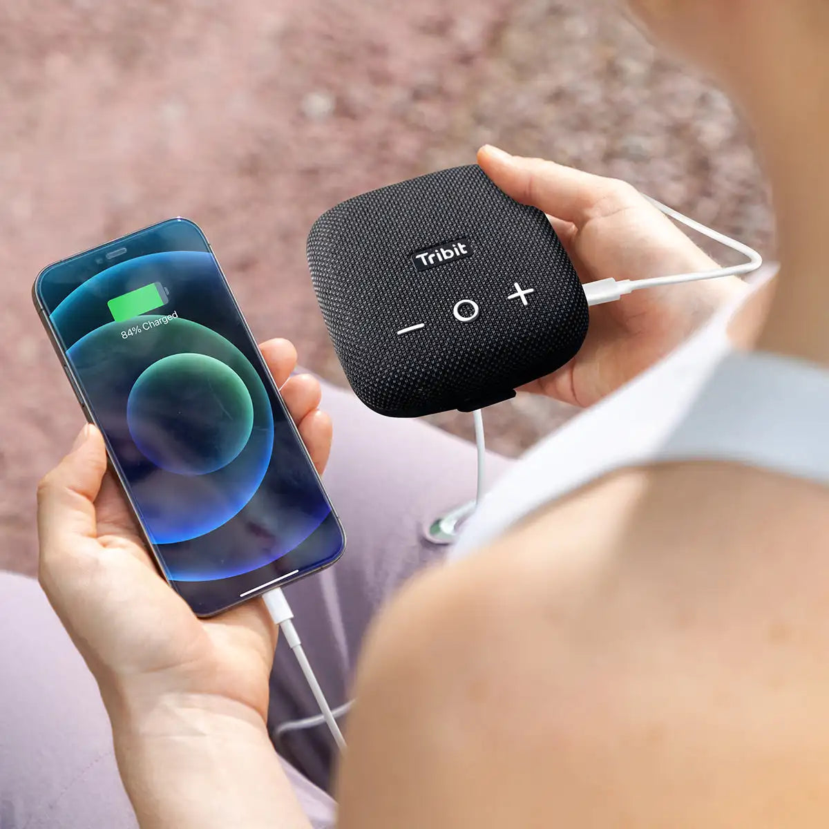 Micro 2 Portable Bike Speaker, 12H Playtime TWS for Hiking