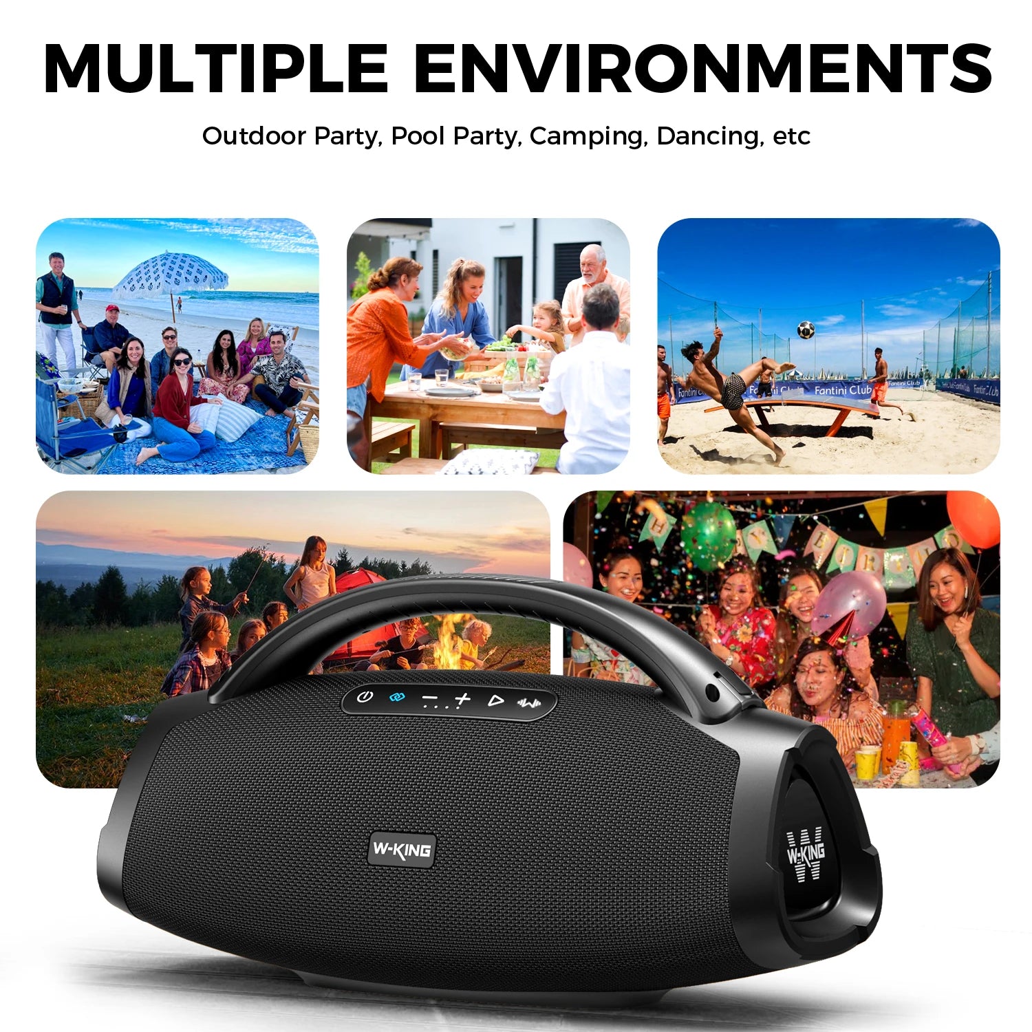140W Massive Bass Party Boombox
