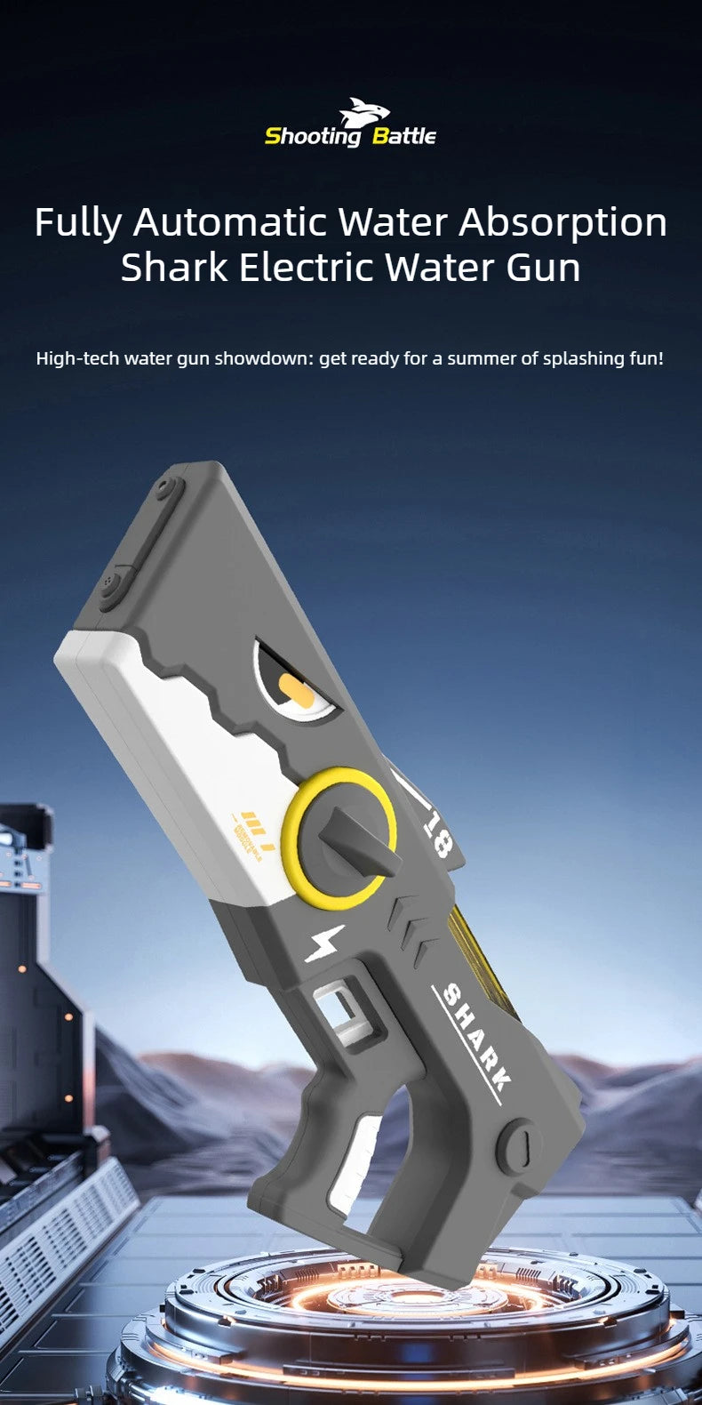 Kids Shark Electric High-pressure Water Gun