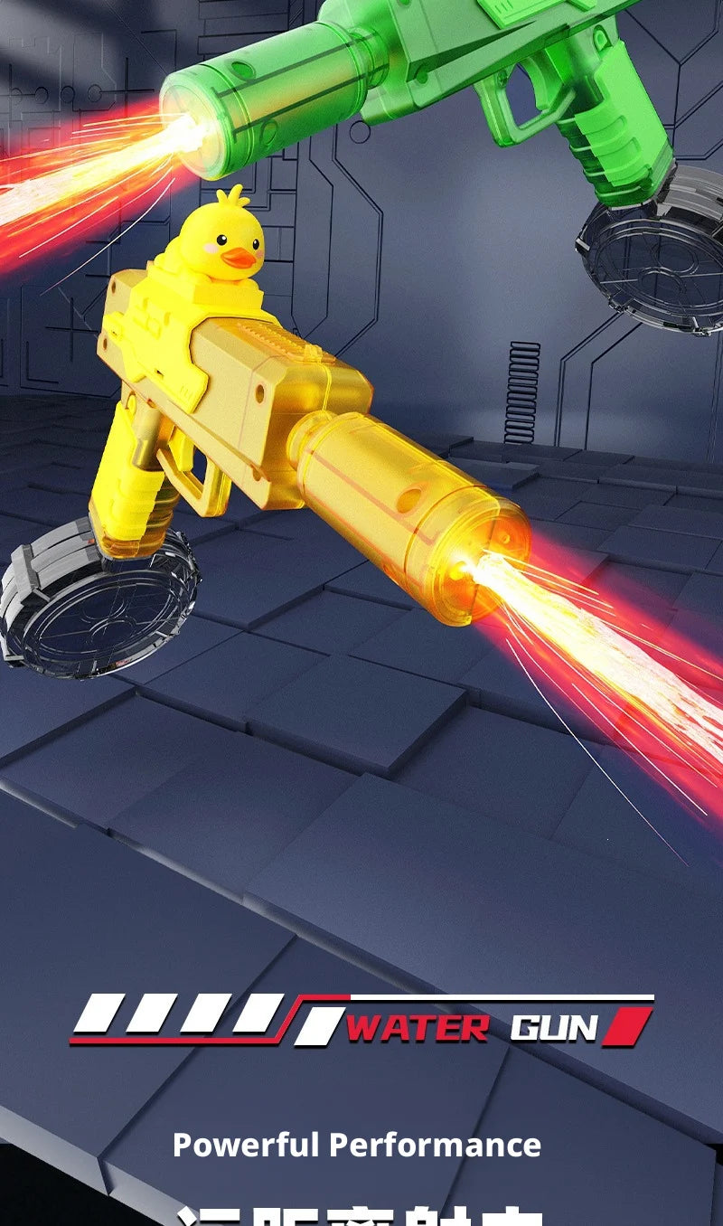 Cartoon Yellow Duck Dinosaur Electric Automatic Water Gun