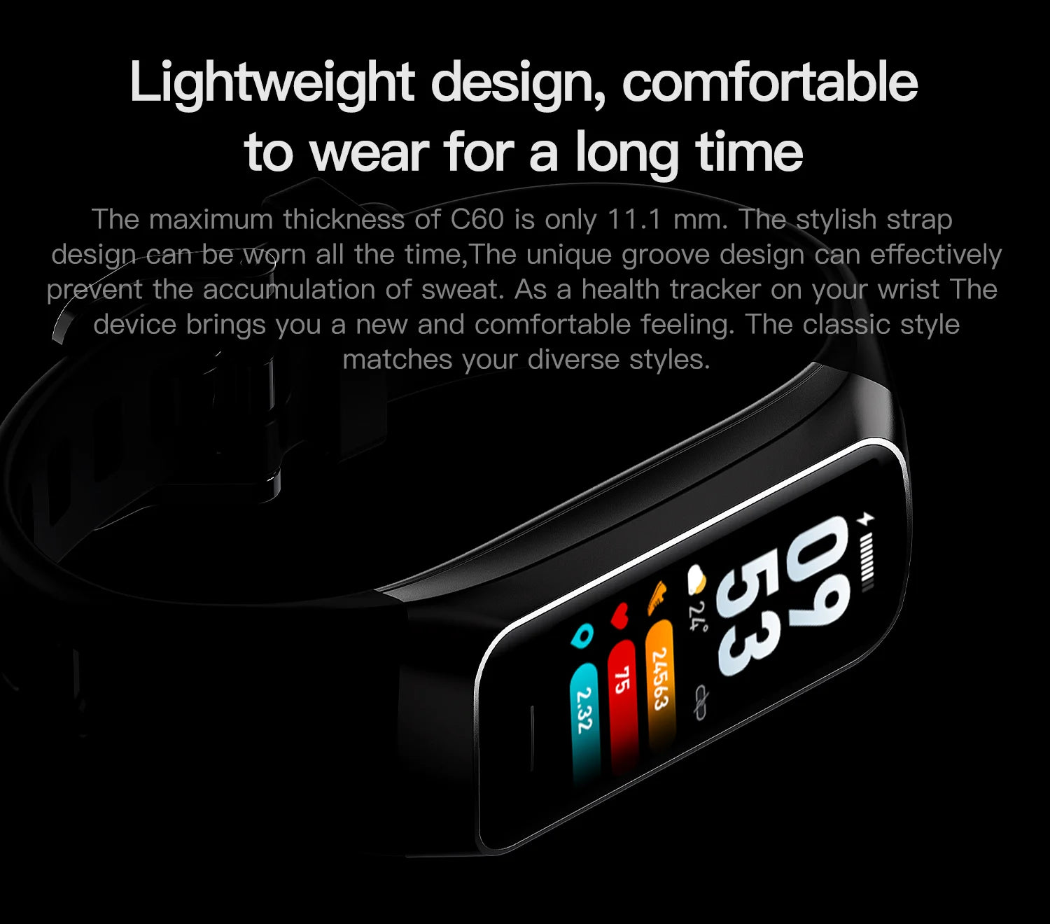 Smart Watch Men Women Heart Rate Blood Oxygen Smartwatch Waterproof Sport Fitness Tracker Bracelet