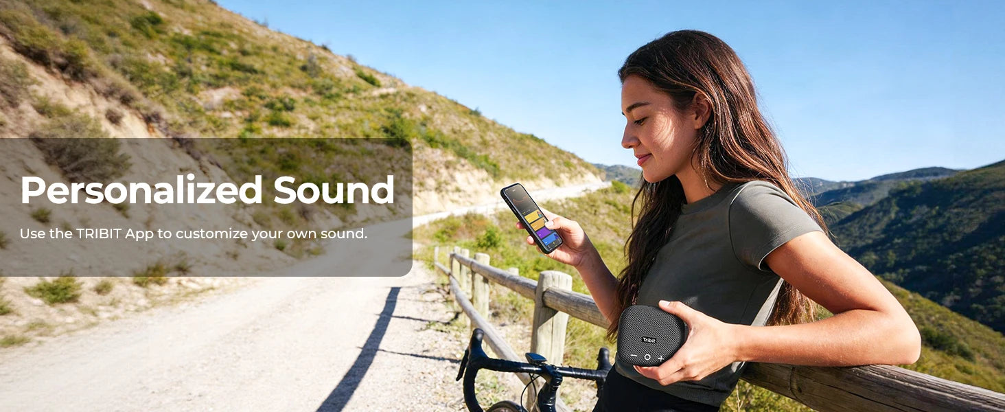 Micro 2 Portable Bike Speaker, 12H Playtime TWS for Hiking