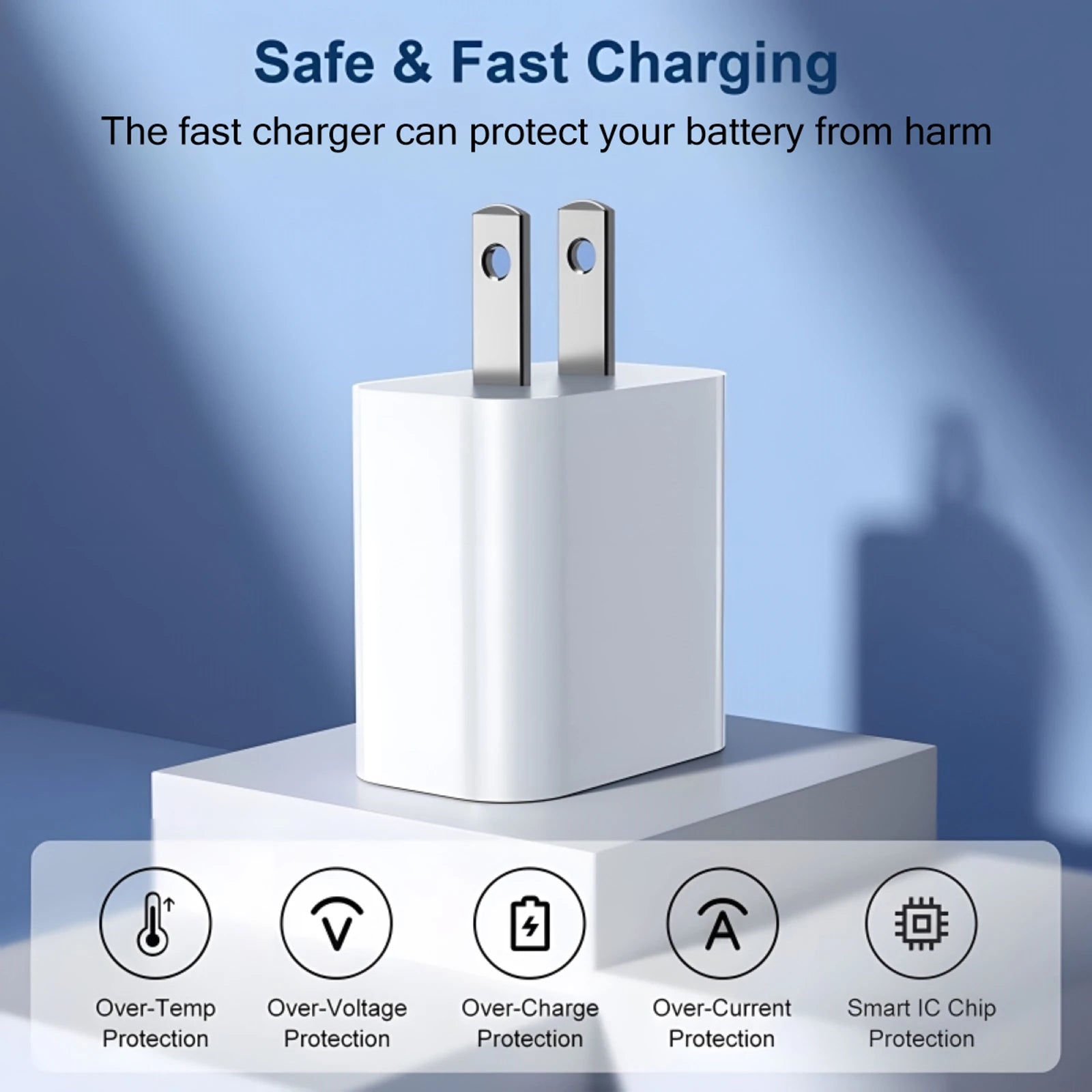 40W Fast Charger for iPhone USB Type C Data Cable