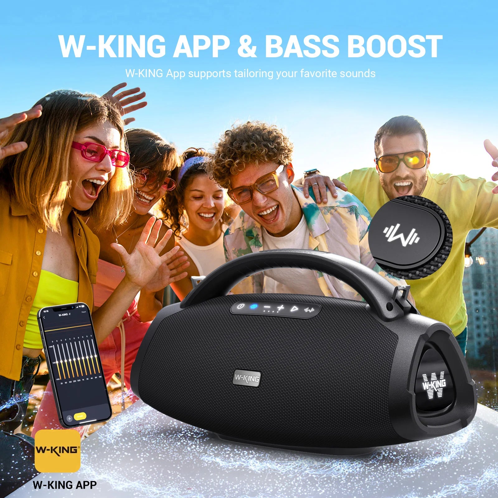 140W Massive Bass Party Boombox